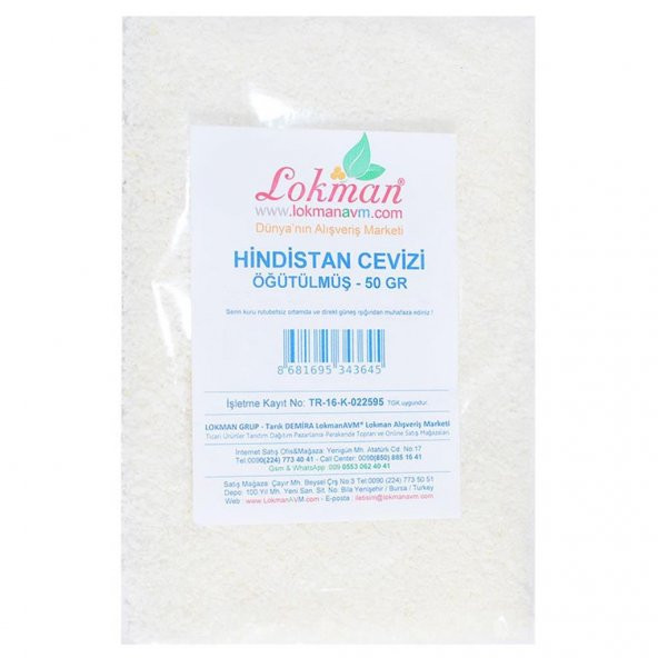 Doğal Öğütülmüş Saf Hindistan Cevizi Katkısız 50GR - 4