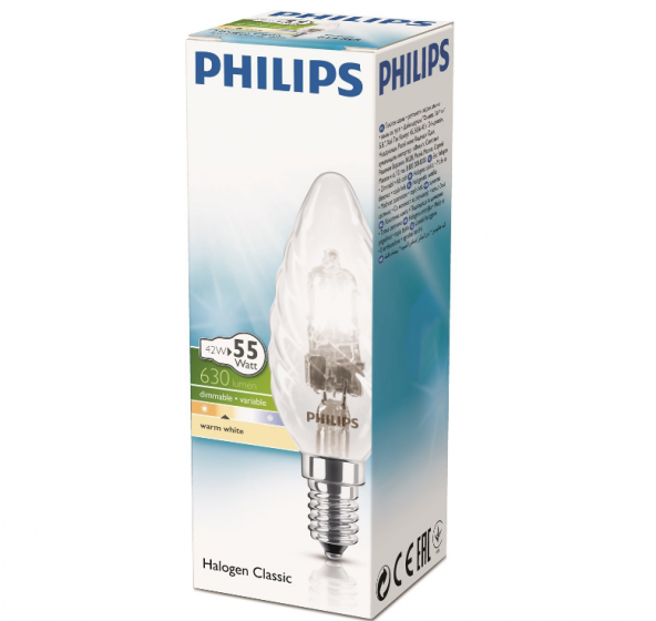 Philips Ecoclassic 42W E14 230V Bw35 1Ct/15 Srp