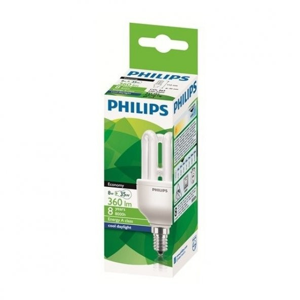 Philips Small Economy 8W E14 Cdl - Beyaz Işık