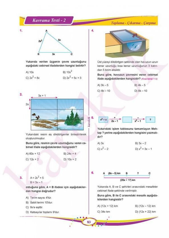 7.Sınıf Matematik Soru Bankası Karekök Yayınları - 3