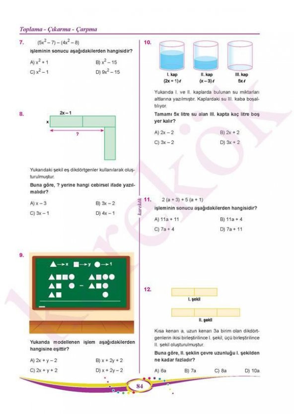 7.Sınıf Matematik Soru Bankası Karekök Yayınları - 4
