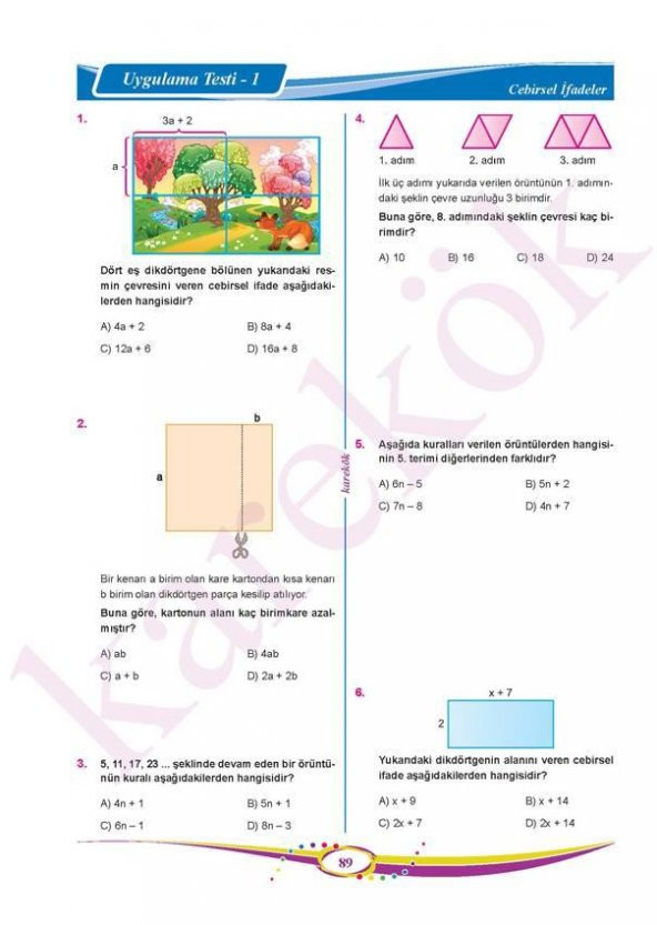 7.Sınıf Matematik Soru Bankası Karekök Yayınları - 5