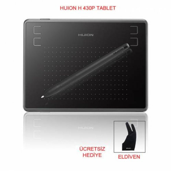 HUION H430P Dijital Grafik Çizim Tableti - Şarj Gerektirmez
