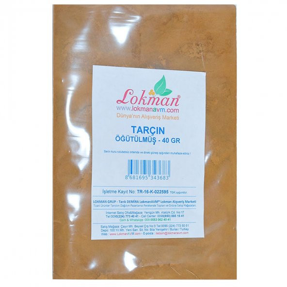 Tarçın Öğütülmüş Doğal 40 Gr Paket - 4
