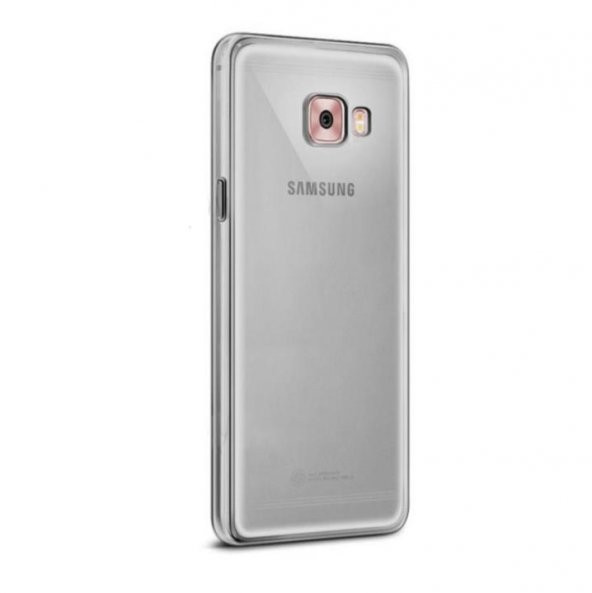 Samsung Galaxy C5 Pro (C5010) Silikon Arka Kılıf 0,3mm Şeffaf Siy