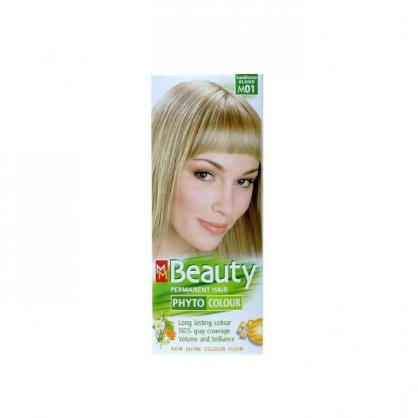 Beauty Doğal Bitkisel Platin Kumral Saç Boyası M01