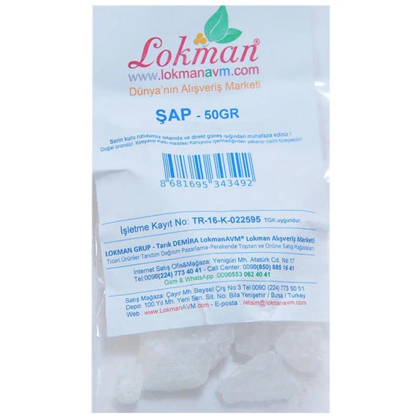 Doğal Şap Taşı Saf Kristal Tane Granül Parça Şap 1.Kalite 50GR - 4