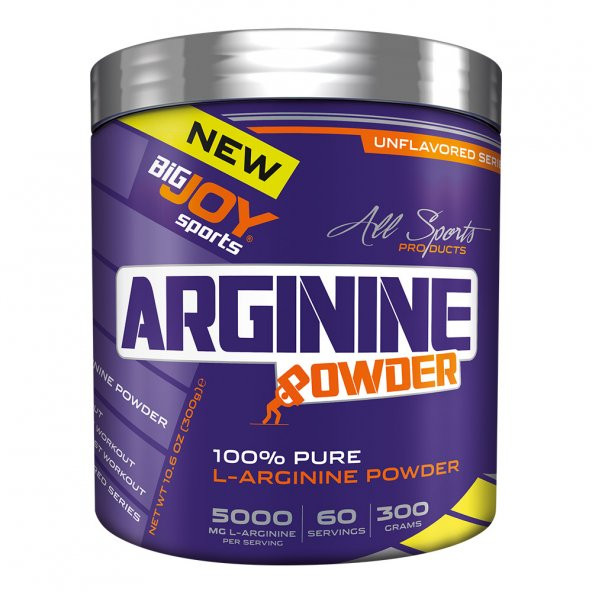 Bigjoy 100 Pure L-Arginine Powder 300 Gr 60 Servis Aromasız Arjinin Arg