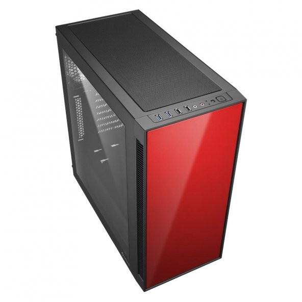 SHARKOON SHARKOON Belirgin Şekiller, Etkileyici Renkler Midi Tower Kasa AM5-WINDOW-RED - 3