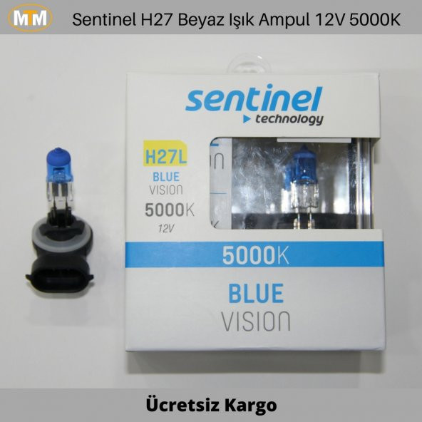 Sentinel H27 Beyaz Işık Ampul 12V 5000K