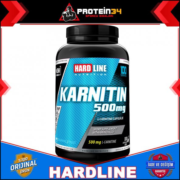 Hardline Karnitin 100 Kapsül 100 Servis L Carnitine Form ve Diyet