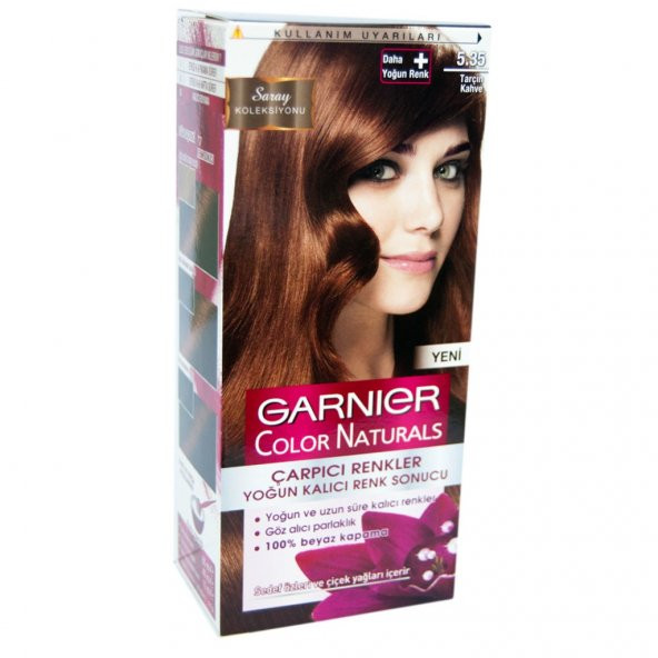 GARNIER COL.NAT.ÇAR.REN.BOYA  5.35 TARÇIN KAHVE - 1