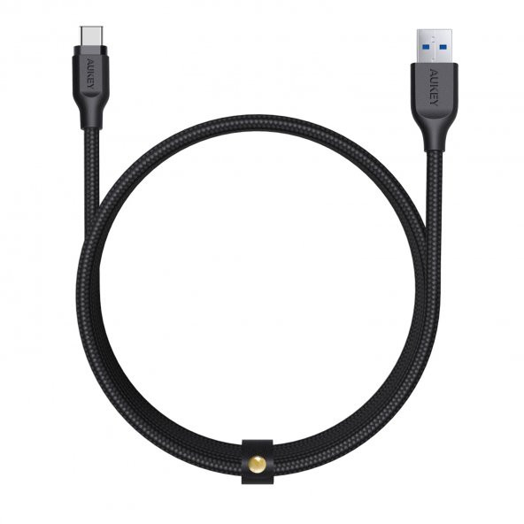 AUKEY CB-AC2 USB 3.1 USB A To USB C Kablosu Örgülü (2mt) Siyah