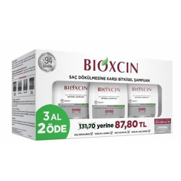 Bioxcin Yağlı Saçlar İçin Şampuan 3 AL 2 ÖDE