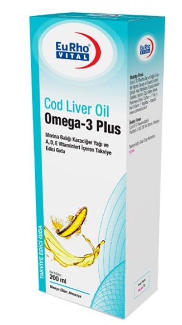 Eurho Vital Omega 3 Cod Liver Oil Plus 200 ml