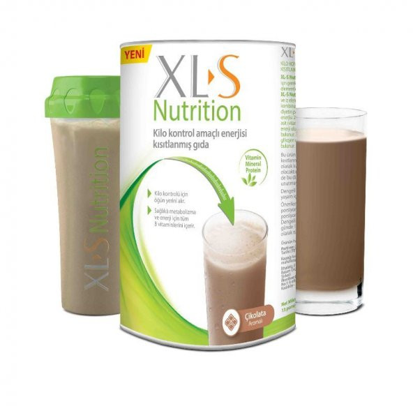 XLS Nutrition Çikolata Aromalı Kilo Kontrol Amaçlı Enerjisi Azaltılmış Gıda + Shaker Hediyeli