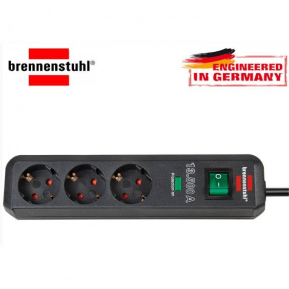 Brennenstuhl Ecoline Üçlü Akım Korumalı Priz 1.5 M