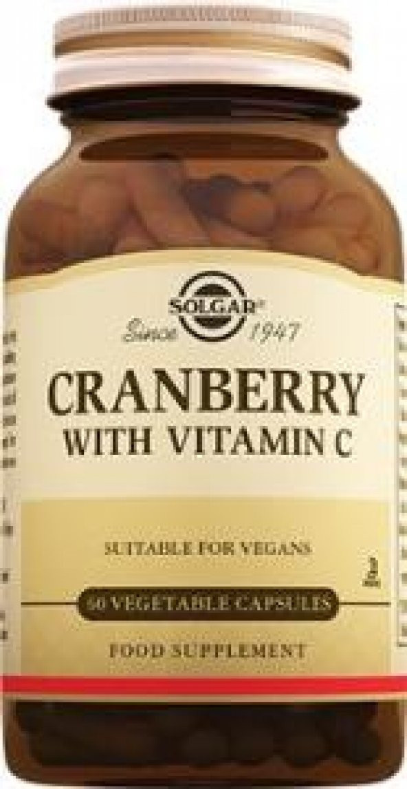 Solgar Cranberry With C Vitamin 60 Kapsül