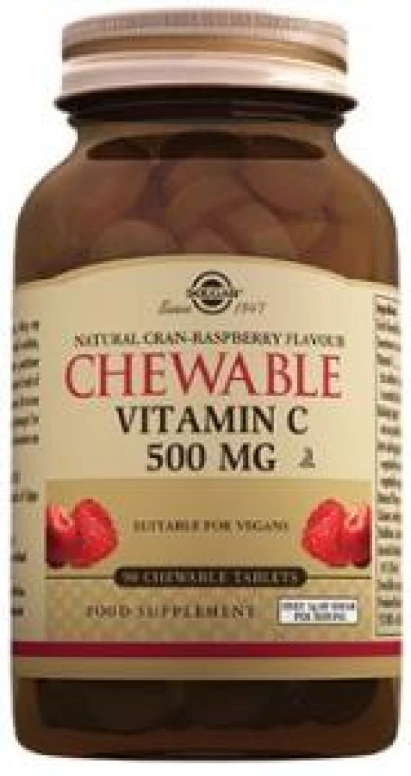 Solgar Chewable C Vitamini 500 mg 90 Tablet