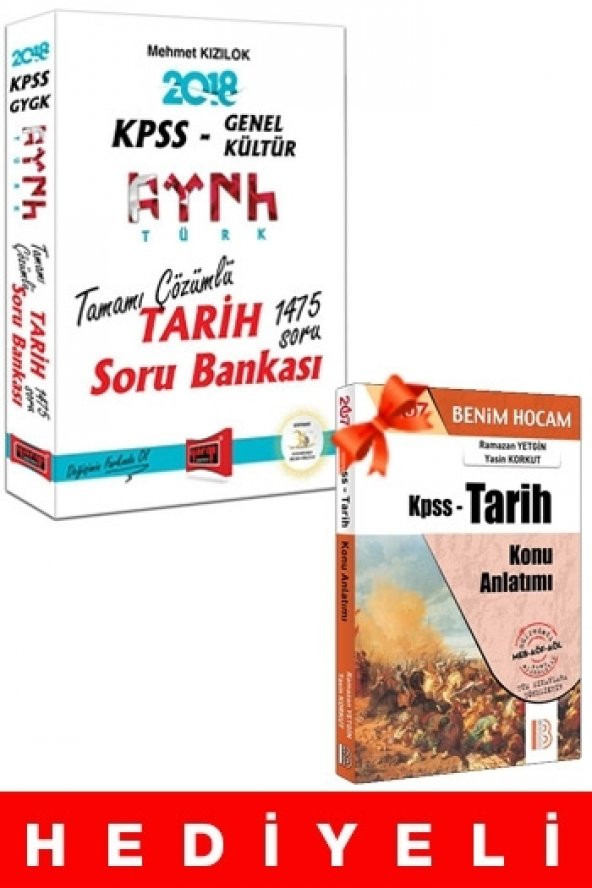 Yargı Yayınları 2018 KPSS Genel Kültür Türk Tarih 1475 Soru