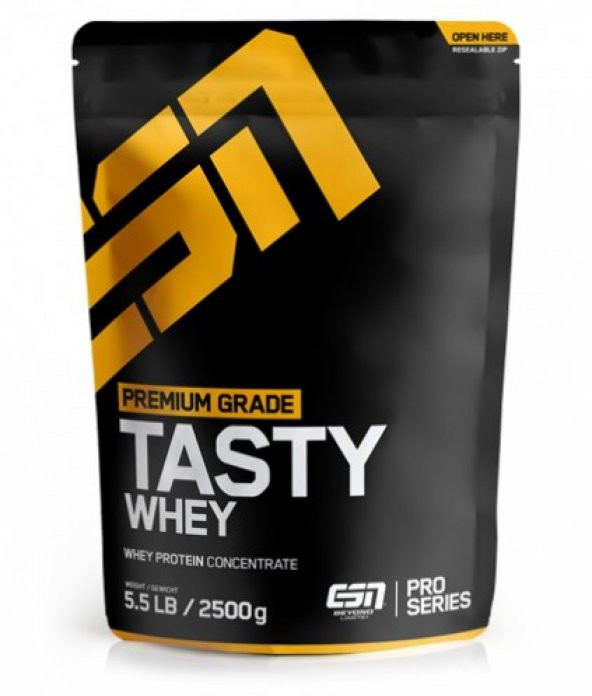 ESN Tasty Whey Protein Tozu 2500gr 83 Servis + 2 Hediye
