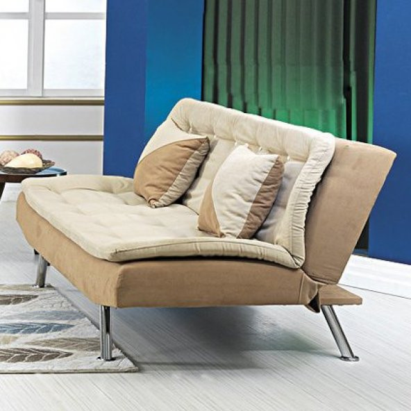 Peri Bej-Sütlü Kahve Açılabilir Üçlü Spor Kanepe - 2