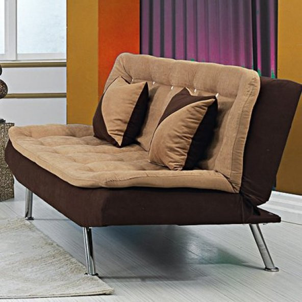 Peri Bej-Kahverengi Açılabilir Üçlü Spor Kanepe - 2