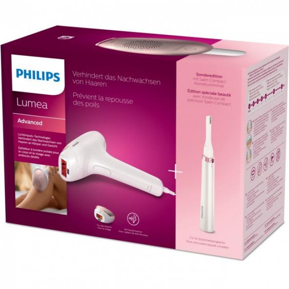 Philips BRI921 Lumea Advanced IPL Tüy alma cihazı - Satin Compact kalem düzeltici ile