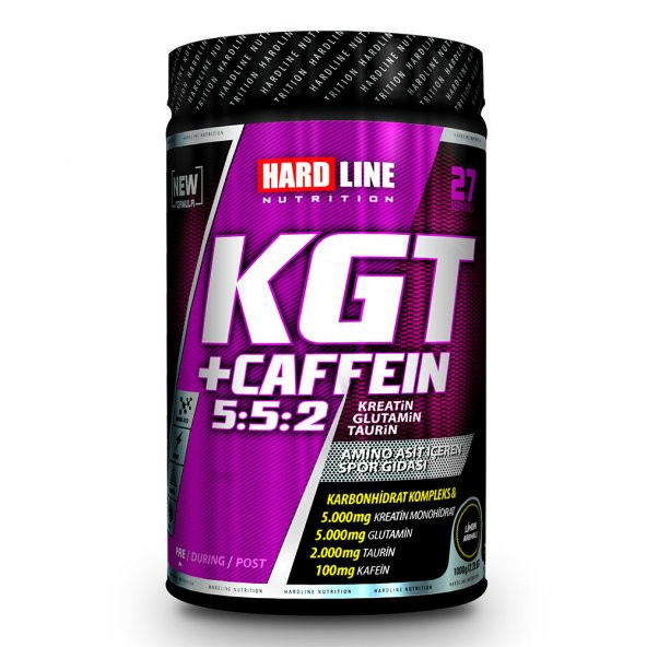Hardline Kgt Caffein Creatine Kreatin Glutamin Taurin 1000 gram LİMON Aromalı