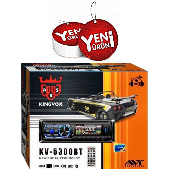 KINGVOX KV 5300 OTO TEYP BT BLUETOOTH USB/SD/MMC