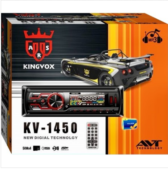 KINGVOX KV 2450 OTO TEYP SD/MMC/USB (TWEETER HEDİYELİ)