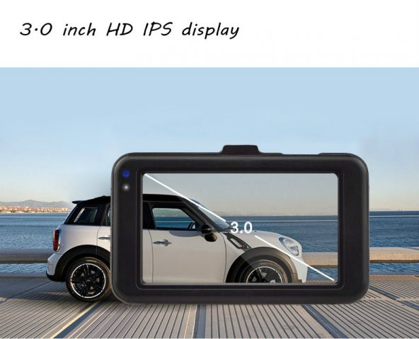 Kingboss Full Hd Geri Görüş Çift Kameralı Araç İçi Kamera - 3