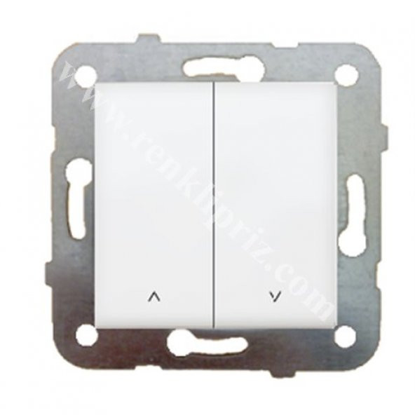 Viko Karre Beyaz Jaluzi Stor Anahtarı Çerçevesiz 90967016 ürün görseli