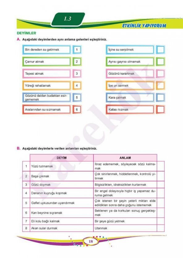 5.Sınıf Türkçe Soru Bankası Karekök Yayınları - 6