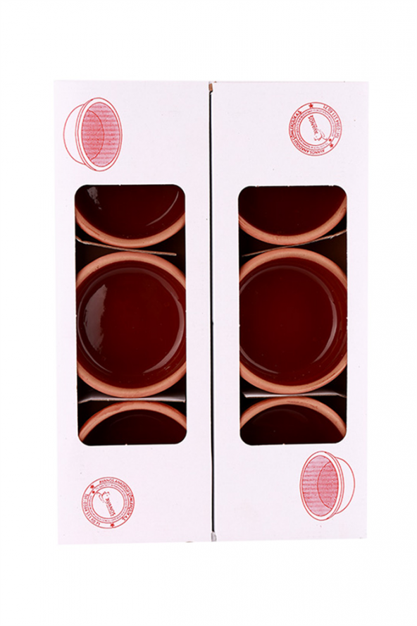 Toprak Güveç Çömlek Kasesi 6 Adet Fırın Sütlaç Kasesi Kutulu - 4