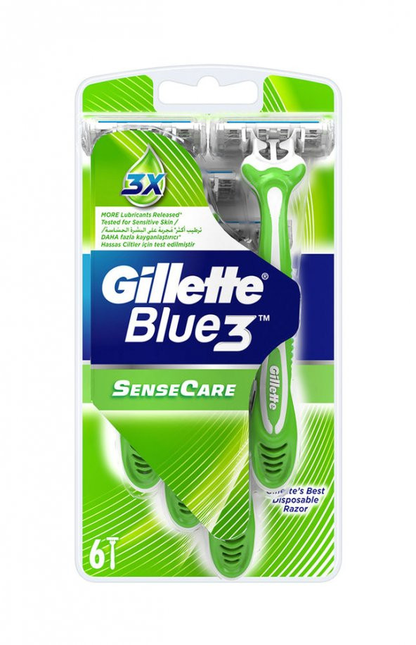 GILLETTE BLUE 3 6LI SENSECARE