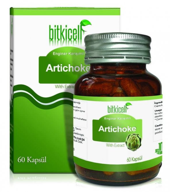 Bitkicell Artichoke Enginar Ekstrakt Kapsülü 1000 mg x 60 Kapsül