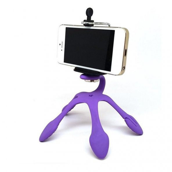 Ligovi Gekko Çok Amaçlı Örümcek Tripod (Cep Telefonu Uyumlu) Yeşil - 7