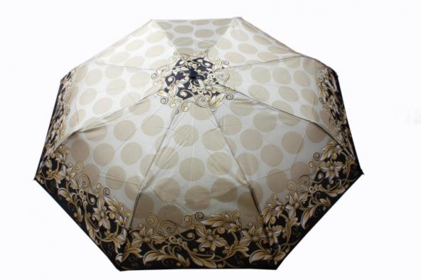 Zeus Umbrella Altın Çiçek Rüzgara Dayanıklı Otomatik Şemsiye