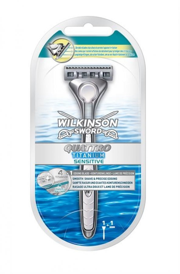 Wilkinson Sword Quattro Titanium Sensitive Razor 1
