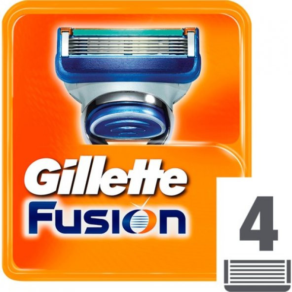 Gillette Fusion Yedek Tıraş Bıçağı 4 lü