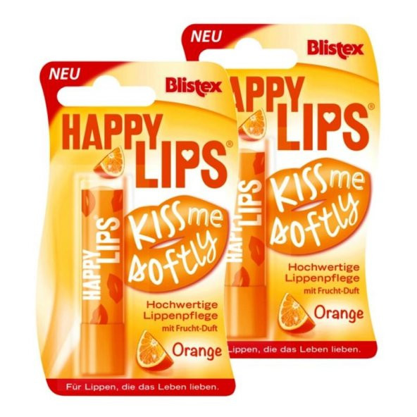 Blistex Happy Lips Orange Lip Balm 3.7 gr 2li Eko Set