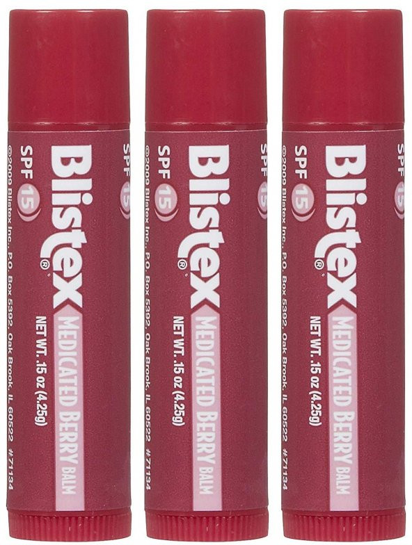 Blistex Medicated Berry Balm SPF15 4.25 gr 3lü Eko Set