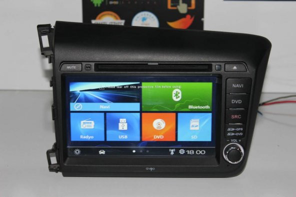 HONDA CİVİC 2012 2016 AVGO SMART OEM MULTİMEDYA NAVİGASYON - 4