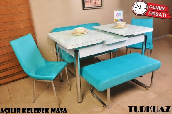 MUTFAK MASASI BANKLI MUTFAK MASASI MASA SANDALYE TAKIMI - 7