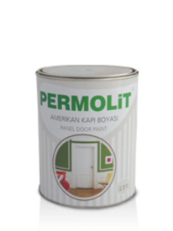 PERMOLİT Amerikan Panel Kapı Boyası 0.75 lt (BEYAZ) - 1