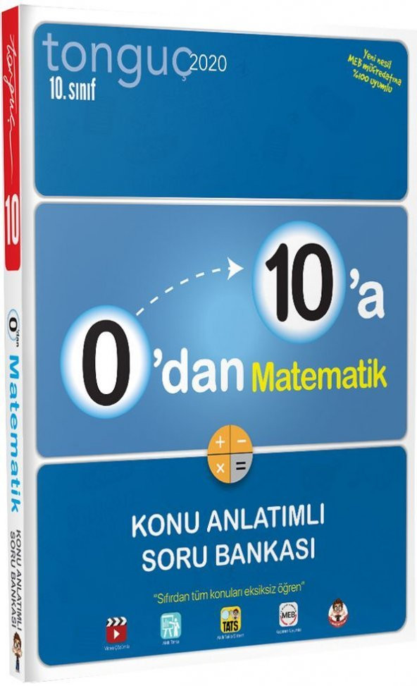 Tonguç Akademi 10. Sınıf 0 dan 10 a Matematik Konu Anlatımlı Soru Bankası