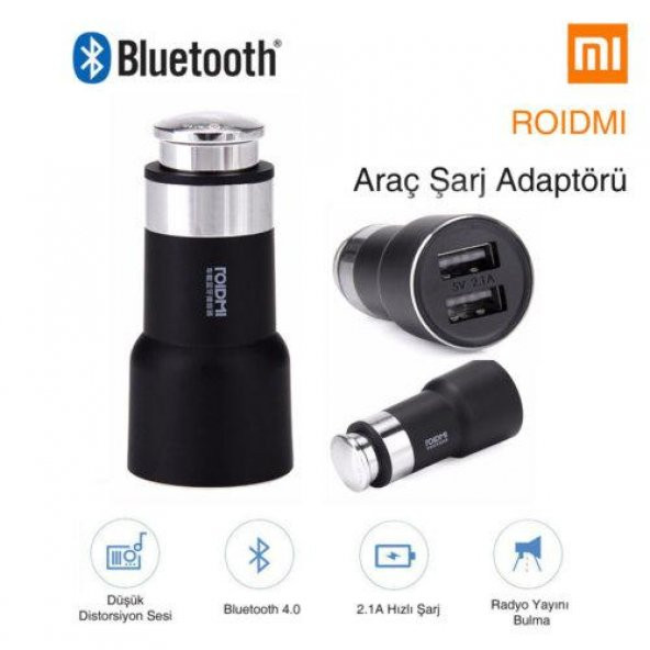 Xiaomi Roidmi Bluetooth Araç Kiti (FM Transmitter) - 2