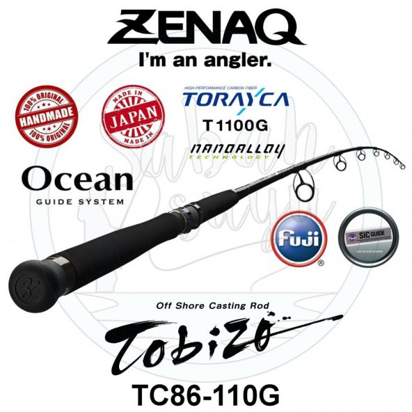 Zenaq Tobizo TC86-110G 259cm Max 140gr Offshore Casting Popping Kamış