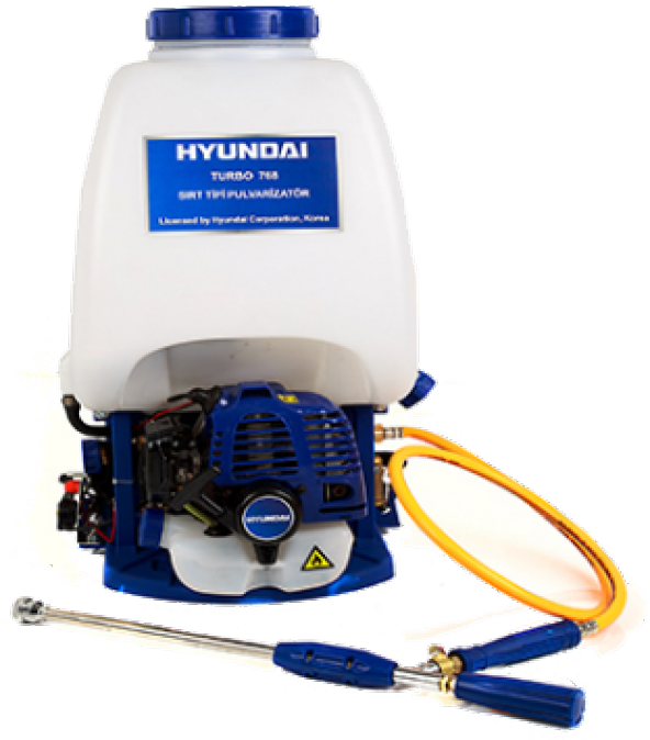 Hyundai Turbo 768 Benzinli İlaçlama Makinesi Sırt Tipi